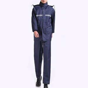 Combinaison de pluie légère et imperméable en tissu polyester respirant, vêtement utilitaire d'extérieur, combinaison de pluie haute performance 300D - Product Image 1