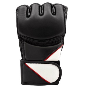 ถุงมือ MMA แบบครึ่งนิ้ว หนัง PU สีดำ ขาว แดง สำหรับทุกเพศ ใช้สำหรับฝึกซ้อมศิลปะการต่อสู้  มีความต้องการสูง ขั้นต่ำในการสั่งซื้อน้อย - Product Image 2
