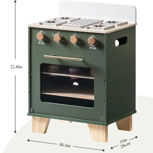 Juego de Cocina de Juguete para Niños, Cocina de Juguete de Madera Ecológica para Niños, Venta al por Mayor, Fábrica de Vietnam, Precios Competitivos - Product Image 2