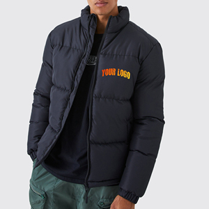 Veste matelassée unisexe imperméable avec capuche réglable et rembourrage doux - Product Image 1