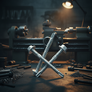 Self-Drilling Screws Washer Head Zinc & Hot-Dip Galvanized Carbon Steel Class 8 Metric/Inch Standard Thread - Product Image 1