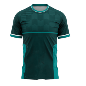Maillot de football à col rond pour homme, manches courtes, imprimé géométrique, polyester respirant, vêtements de sport, coupe classique, adulte, toutes saisons - Product Image 2