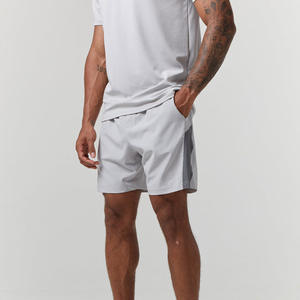 Conjunto Deportivo de Verano al por Mayor para Hombre, Camiseta y Pantalones Cortos, Logotipo Personalizado, Transpirable, de Algodón, Camiseta de Manga Corta, Conjunto de Dos Piezas - Product Image 4