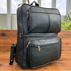 Nouveau gros plus récent élégant hommes pleine fleur en cuir véritable voyage sac à dos pour ordinateur portable sacs d'école de luxe grande capacité sacs à dos - Product Image 5
