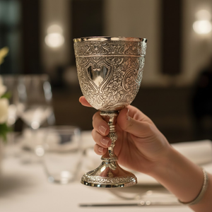 Calice royal vintage très demandé |   Coupe à vin médiévale de la Renaissance du roi Arthur, cadeau, communion, Noël, objet de collection, décoration - Product Image 1