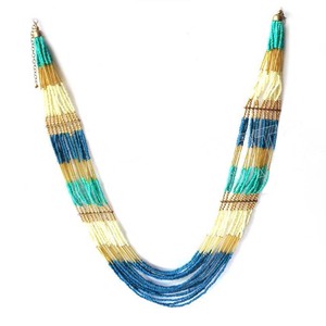 Chaîne de perles de verre faites à la main style bohème, forme cœur, multicouche, bijoux de mariage pour femmes - Product Image 1