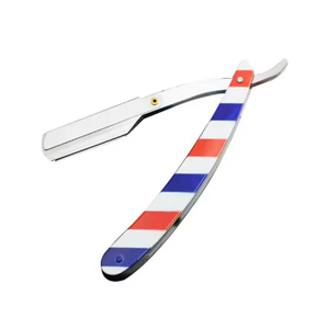 Top Selling Professional Barber Straight Razor Stainless Steel Anti-Rust Plastic Handle A+ Grade Quality Grooming <b>Tool</b> for Men - Product Image 6