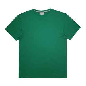 Camiseta personalizada para hombre, manga corta, cuello redondo, muy vendida, 100% algodón, color verde. - Product Image 2