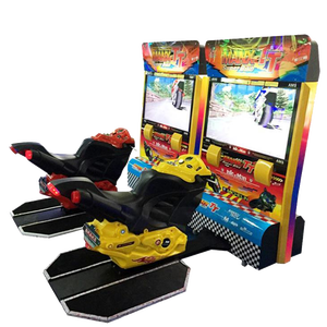 เครื่องเกมมอเตอร์ไซค์แข่ง Man X TT Super Bike 2 สำหรับ 2 ผู้เล่น แบบหยอดเหรียญ สไตล์เรโทร พร้อมตู้เกมจำลองการขับขี่ในโซนเกม - Product Image 1