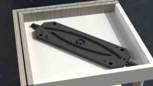 Herrajes para Gabinete de Acero de Grado Profesional G400, Capacidad de Carga de 100 kg, Niquelado, Cierre Suave para Oficina, Sala de Estar, Oficina en Casa - Product Image 3