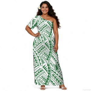 Pacific Island Formal Party Maxi <b>Dress</b> New Design Samoan Puletasi Custom Print <b>Plus</b> <b>Size</b> Polynesian <b>Chiffon</b> A-Line Women - Product Image 4
