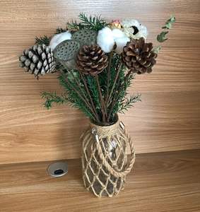 Florero de Yute Hecho a Mano Sostenible – Porta Flores Decorativo Ecológico para Mesa y Decoración de Interiores - Product Image 4