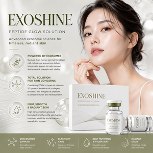 EXOSHINE Peptide Glow Solution PDRN NAD NMN Complexe Peptidique Hydratant Booster de Peau Ampoule Éclat Raffermissant - Product Image 6