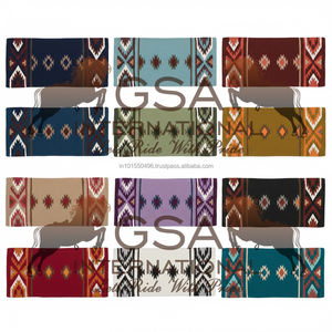 ผ้าห่มอานม้าแบบตะวันตกทอมือ ขนาด 34x36 นิ้ว ปรับแต่งได้ ทำจากขนสัตว์นิวซีแลนด์แท้ 100% สำหรับการฝึกขี่ม้าและการแข่งขัน - Product Image 6