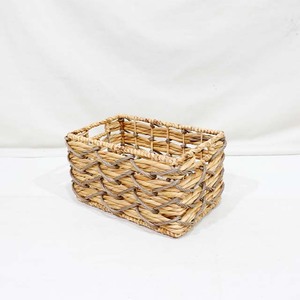 Handmade Seagrass Storage <b>Basket</b> Woven Bamboo Organizer Bin Rectangle <b>Cube</b> for Home Office Hotel - Product Image 3