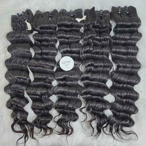 Extensiones de Cabello Humano 15A, Ondulado, Cabello Virgen Vietnamita, Tejido Rápido, Doble Trama, Grueso y Natural, Negro, 100g - Product Image 3