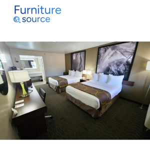 Meubles modernes d'hôtel en placage MDF-Ensembles de chambre à coucher d'hôtel en placage MDF personnalisé Fabricant qualifié OEM du Vietnam - Product Image 1