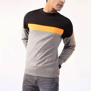 Sweat-shirt basique à col rond pour homme, logo personnalisé imprimé, coupe classique confortable, sweat-shirt chaud en molleton brossé - Product Image 1