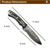 Couteau de camping OEM à lame droite en acier Damas de qualité industrielle, design élégant, multi-usages