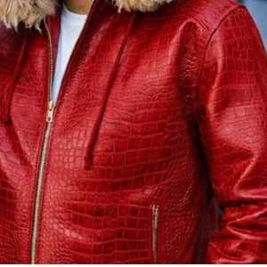 High Quality Casual Winter Fashion Men's Genuine Cow Leather <b>Jacket</b>-<b>Zipper</b> Front Logo Turn-down Collar <b>Pockets</b> Customized Design - Product Image 4
