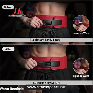 Ceinture de protection réglable en cuir de vachette pour haltères, confortable pour l'entraînement aux squats, capacité de charge de 15 lb - Product Image 2