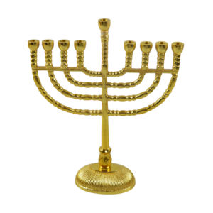 Candelabro Moderno, Menorah, Portavelas de Hanukkah, Portavelas de Metal Dorado Decorativo para Decoración de Bodas - Product Image 4