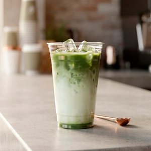 Vaso Redondo Transparente de Plástico PP para Bebidas Frías de Matcha, 16 oz, Vasos Desechables - Product Image 1