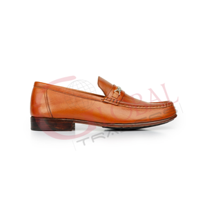 Chaussures de bureau et de carrière pour hommes en cuir véritable faites à la main, légères et confortables, mocassins marron couleur unie pour hommes - Product Image 5