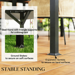 Gazebo in Legno Stile Cinese Moderno Antico con Caratteristiche Bioclimatiche e Impermeabili, Telaio in Ferro Rivestito per Giardino, Padiglione, Patio e Spiaggia - Product Image 6