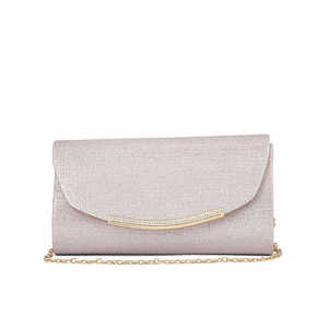 P24173 Champagne Fancy Clutch Elegante Cadena fina y pulseras de eslabones Accesorio - Product Image 3