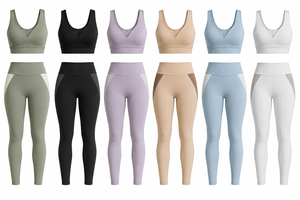 Ensemble de yoga pour femmes : Legging taille haute et brassière de sport – Marque privée disponible – Fournisseur de kits de yoga très demandé - Product Image 6