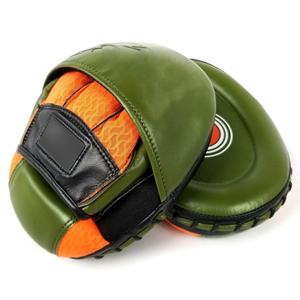 Excellent Quality Punching Mitts Leather Boxing Target <b>Focus</b> <b>Pads</b> Green Orange Curved Design Durable Training Equipment OEM ODM - Product Image 4