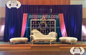 Conjunto de sofás para novio y novia, elegante, para escenario de boda, diseño tradicional, conjunto de sofás para escenario, recepción de boda, muebles de escenario - Product Image 4