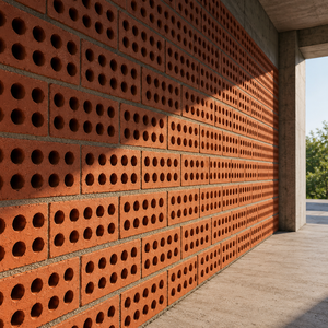 OSIS Red Ceramic Hollow Sintered Lightweight Acid Resistance Firebricks Exterior Cladding Thermal Insulation Weatherproof Rustic - Product Image 2