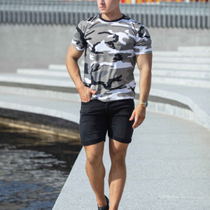 Men's Blank Jersey Short Sleeve T-<b>Shirt</b> Regular Fit O-Neck Casual Breathable Knitted <b>100</b>% <b>Polyester</b> 120g - Product Image 1