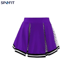 Ensemble d'uniformes de cheerleading sans manches en polyester 100% imprimé par transfert thermique personnalisé pour femmes adultes - Product Image 4