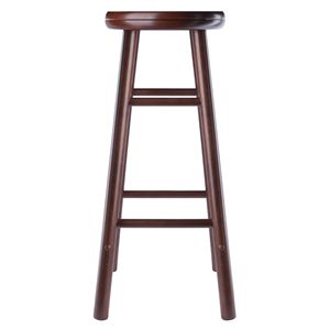 Set di 2 sgabelli da bar girevoli Shelby in colore noce - Product Image 4