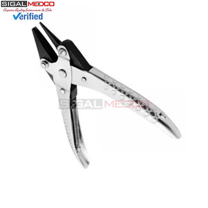 Alicates de acción paralela de 140 mm con punta cóncava redonda para fabricación de joyas, herramientas para doblar, formar y dar forma a alambres, manualidades y trabajos con abalorios - Product Image 2