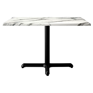 Table <span class=keywords><strong>de</strong></span> bistrot carrée avec plateau en <span class=keywords><strong>marbre</strong></span> et base en métal noir, table <span class=keywords><strong>de</strong></span> salle à manger moderne pour café et restaurant, mobilier commercial - Product Image 5