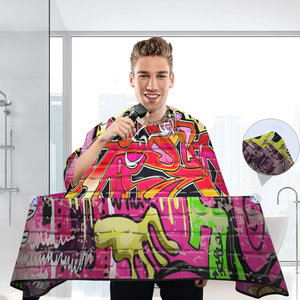 Cape de Coiffeur Professionnelle Imperméable en Polyester pour Salon, avec Fermeture de Cou Ajustable et Personnalisable - Product Image 5