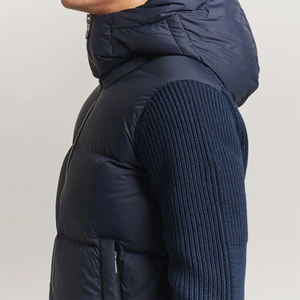 Doudoune matelassée à capuche pour homme grande taille, entièrement zippée, décontractée, coupe-vent, avec poches latérales - Product Image 5