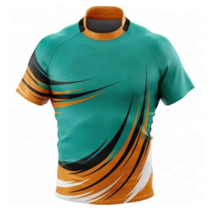 Camiseta de Rugby Sublimada Personalizada, Uniforme de Equipo de Poliéster Transpirable de Alto Rendimiento, Camisetas de Rugby Deportivas OEM - Product Image 4