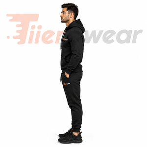 Wholesale High Quality Men's Tracksuit <b>Jogging</b> Training Wear Set Blank Wholesale 100% cotton Sweatsuits for men - Product Image 3