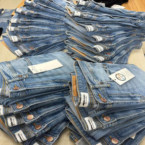 Vêtements pour femmes, jeans en stock, authentiques, de marque, en coton, style mixte, pantalons en denim décontractés à la mode, vintage, lavés, Bangladesh - Product Image 3