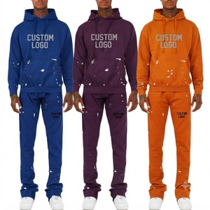 Conjunto Deportivo Unisex con Capucha y Estampado Personalizado, Color Sólido, Ropa Casual, Sudadera y Pantalones Largos, 100% Poliéster, Invierno, Maternidad - Product Image 5
