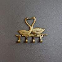 Porte-manteau mural vintage en laiton doré à 3 niveaux, triple nœud papillon, créatif et luxueux, pour serviettes, peignoirs, manteaux et clés, à fixer sur rail