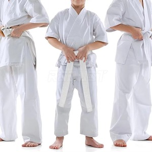 Ceintures d'arts martiaux, karaté, BJJ, extensibles, respirantes, légères, vente en gros, service OEM, logo personnalisé, matériau polyester/coton - Product Image 2