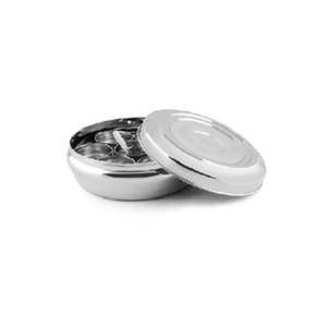 Premium Round Iron Spice Organizer <b>Box</b> with Floral Engraved Lid for Kitchen Seasoning Storage Traditional Iron Masala Dabba - Product Image 5
