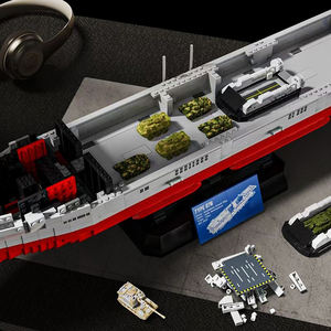 Blocs de construction de navire d'assaut amphibie de type 076, 4526 pièces, série militaire, modèle de porte-avions du Sichuan, jouets pour enfants - Product Image 2