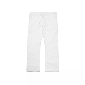 Kimono de Jiu-Jitsu blanc en coton 450 GSM, coupe classique, taille adulte unisexe, avec écussons jaunes sur les épaules - Product Image 3